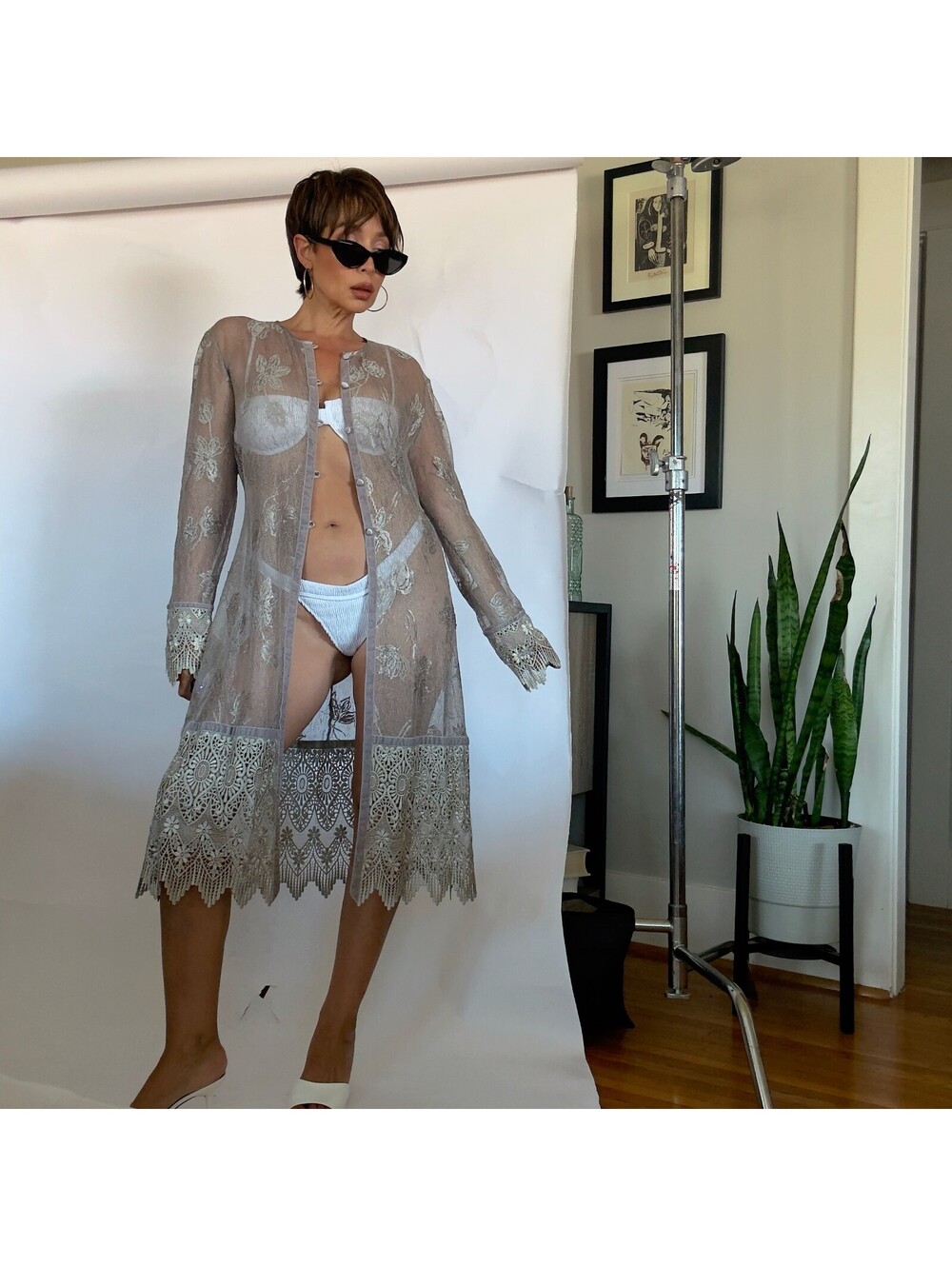Vintage Y2K Sue Wong Duster